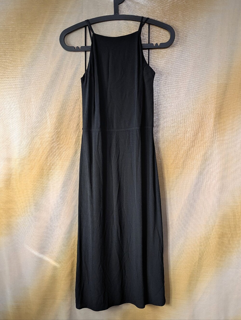 -Reformation Black Strappy Open Back Midi Dress Size 6 Multi-Strap LBD Sexy